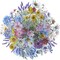 100 Pcs Natural Flower Stickers - Waterproof PVC Botanical Decals - Assorted Rose, Daisy, Lavender, and Sunflower Stickers for Scrapbooking, Journals, and Water Bottles